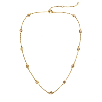 Afbeelding van Traveller Ketting Collier Dames Goud Zirconia Ø 4 mm Verguld 38 44 cm 157758
