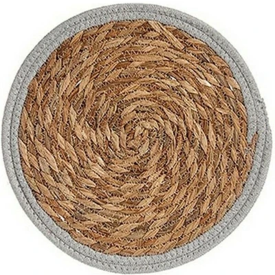 Afbeelding van Placemat Ø 30 cm Natuurlijk Grijs Natuurlijke Vezel (48 Stuks)