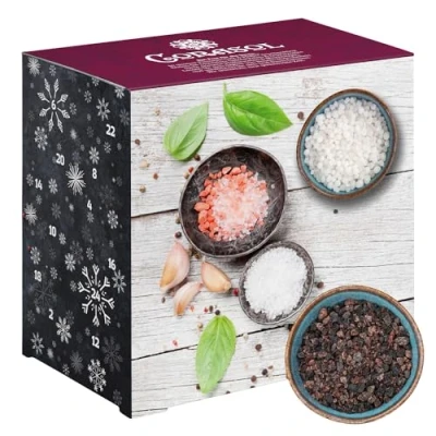Afbeelding van Corasol Premium zout en peperadventskalender, de kruidengourmet cadeau idee voor mannen (264 g)