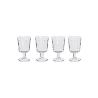 Afbeelding van Serax Surface witte wijnglas set van 4 Transparant