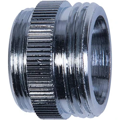 Afbeelding van Cornat TEC386304 verchroomd stuk M22/1igx3/4 inch AG, TEC386303 M24 x 1 buitendraad 3/4