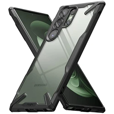 Afbeelding van Ringke Fusion X Compatibel met Samsung Galaxy S23 Ultra 5G Case, Krasvast Schokbestendig Robuuste Bumper Hoesje Black Zwart