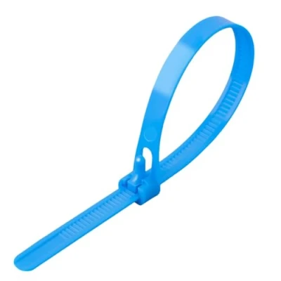 Afbeelding van Herbruikbare Zip Ties Nylon 100 STKS (Blauw, 8&quot;)