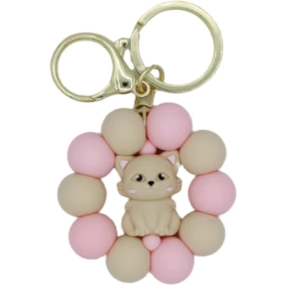 Afbeelding van Sleutelhanger Katje Roze