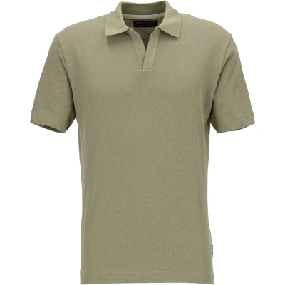 Afbeelding van Marc O&#039;Polo regular fit polo heren poloshirt korte mouw licht saliegroen Maat: 3XL