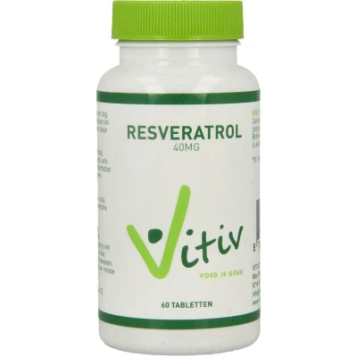 Afbeelding van Vitiv Resveratrol 40mg (60 tab)