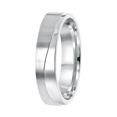 Afbeelding van Lucardi Santorini Ring silvercoloured, Heren, Maat: 66, Silver coloured