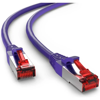 Afbeelding van Goobay CAT 6 Patch Cable, S/FTP (PiMF), purple 1 m