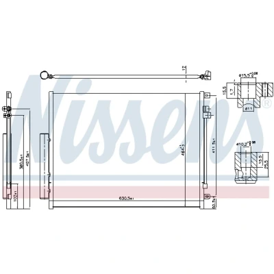 Afbeelding van Nissens Airco condensor 941065