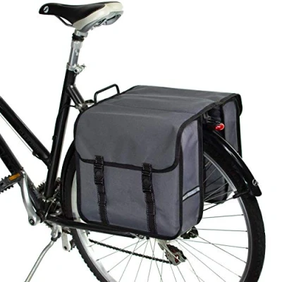 Afbeelding van BikyBag Classic Dubbele Fietstassen Voor Achterfietsdragers (Grijs)