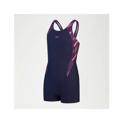 Afbeelding van Speedo Girls Hyperboom Splice Legsuit Badpak voor kinderen, Maat: 140, True navy/electric pink/fandango pink
