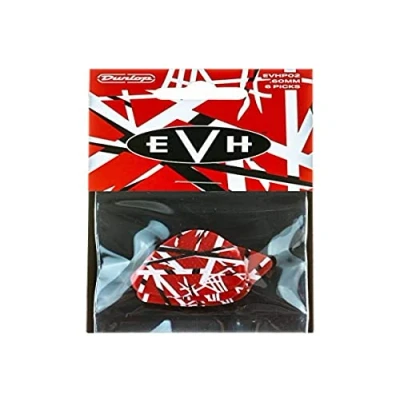 Afbeelding van Jim Dunlop Eddie Van Halen Frankenstein Max Grip plectrum 0.60 mm