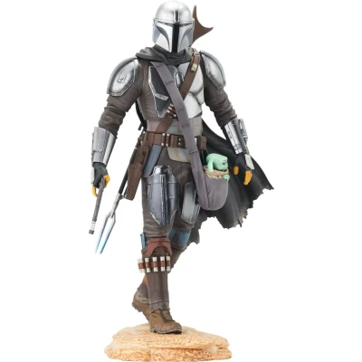 Afbeelding van Standbeeld Mandalorian met kind Schaal 1:7 25Cm