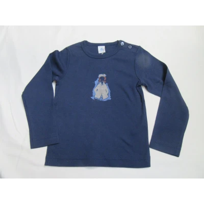 Afbeelding van petit bateau , meisjes t shirt lange mouw marine 6 jaar 114