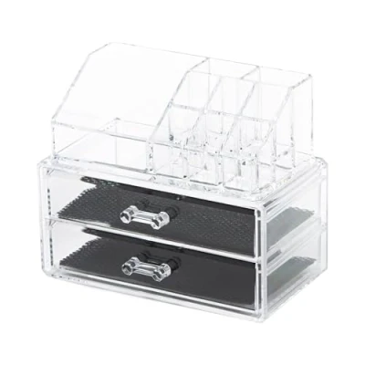 Afbeelding van Compactor Organisator cosmetica en sieraden Doorschijnend 18.8 x 11.7 H.15.8 cm RAN5048