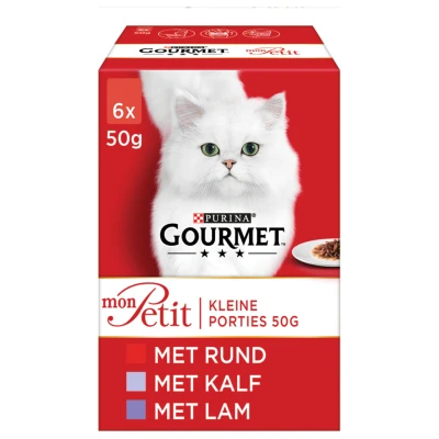 Afbeelding van 8x Gourmet Mon Petit Vlees 6 x 50 gr