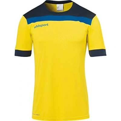 Afbeelding van Uhlsport Offense 23 Shirt Korte Mouw Heren Geel / Zwart Antraciet Maat: S