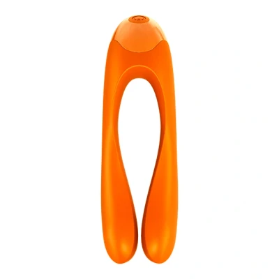 Afbeelding van Satisfyer Candy Cane Vinger Vibrator Oranje