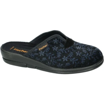 Afbeelding van Fischer Dames blauw donker pantoffels maat 43