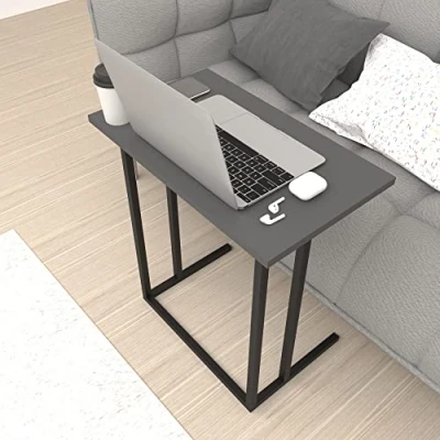 Afbeelding van Bureau Högsby laptoptafel 65,5x60x35,5 cm antraciet en zwart