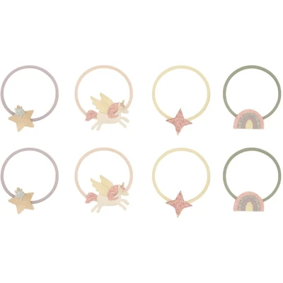 Afbeelding van Mimi &amp; lula haarelastiekjes unicorn bright multi 8st