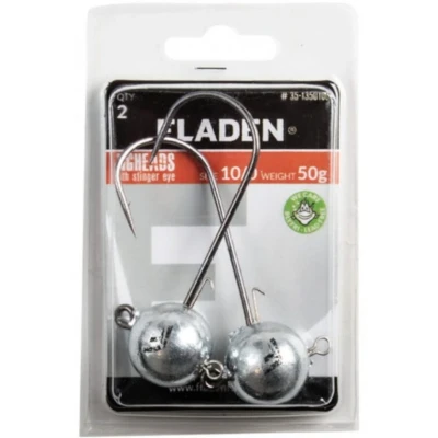 Afbeelding van Fladen Jig head with stinger 10g 4/0 5pcs/pack Loodkop