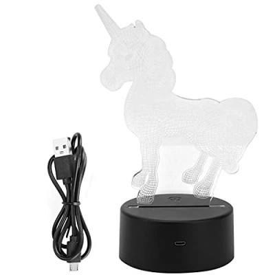 Afbeelding van 3D Nachtlamp Licht Illusie Lamp Kinderen Touch Tafel Bureau LED Beste voor Meisjes Jongens