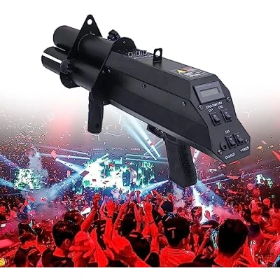 Afbeelding van Confetti Launcher, Elektrisch Kanon, Jet Handheld Podium Effect LED Machine Voor Halloween。
