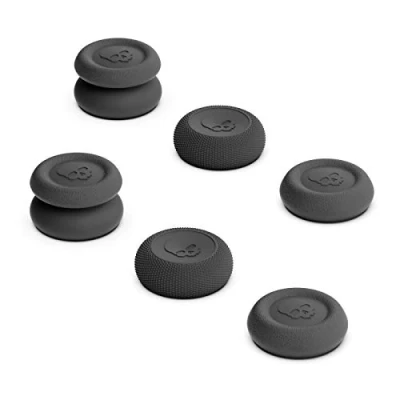 Afbeelding van Skull &amp; Co. Skin, CQC and FPS Thumb Grip Set Joystick Cap Analog Stick for Nintendo Switch Pro Controller PS5 / PS4 Slim/Pro Black, 3Pairs(6pcs)