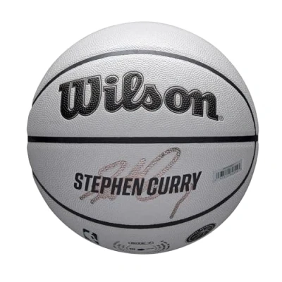 Afbeelding van Wilson NBA Player Icon Uv Bskt Curry, Unisex, Grijs, basketbal, maat: 7