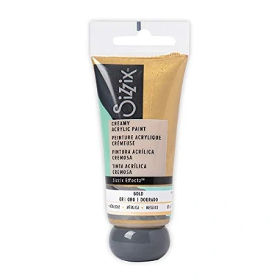 Afbeelding van Sizzix Effectz Creamy Metallic Acrylverf Goud 60ml, 664560, One Size