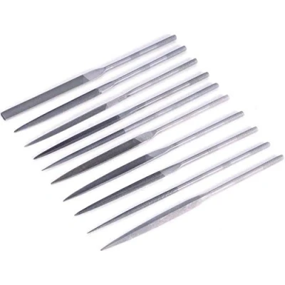 Afbeelding van TOOLCRAFT 821006 10 delige naaldvijlenset Slaglengte 90 mm Lengte 180 1 set(s)