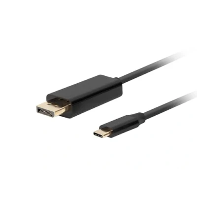 Afbeelding van Adapter USB C naar DisplayPort Lanberg CA CMDP 10CU 0010 BK Zwart 1 m