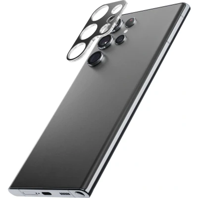 Afbeelding van cellularline camera Lens Samsung Galaxy S24 Ultra Getemperd glas ter bescherming van de