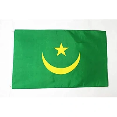 Afbeelding van Mauritaanse vlag 150x90 cm vlaggen 90 x 150 Banner 3x5 ft Hoge kwaliteit AZ FLAG