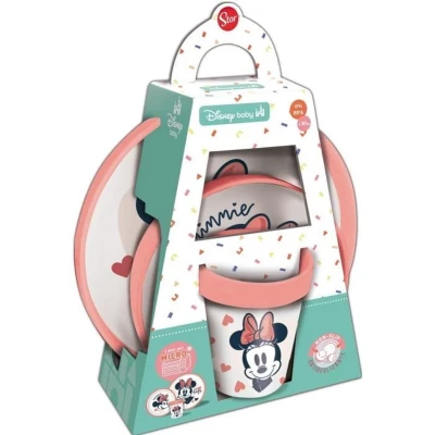 Afbeelding van 3 DELIGE MAALTIJDDOOS MINNIE KOPJE KOM BORD Set stuks Niet Sl