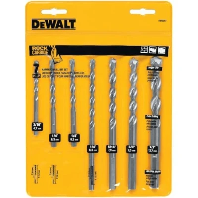 Afbeelding van DEWALT Boorset metselwerk, percussie, beton en blok, 7 delig (DW5207)