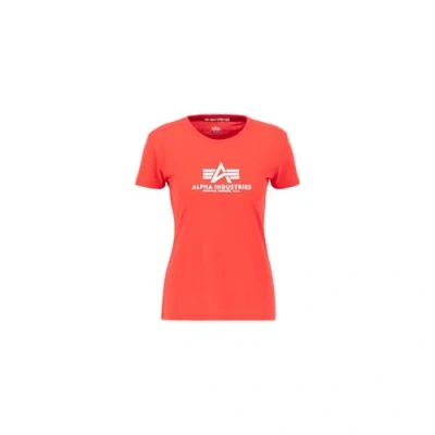 Afbeelding van Alpha Industries NEW Tshirt print, Dames, Maat: Medium, Radiant red