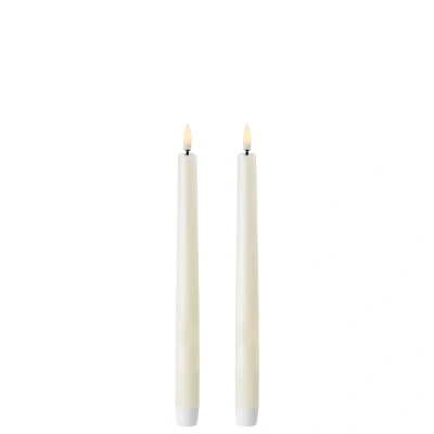 Afbeelding van Uyuni Led Tafelkaars Ivory 25CM Set van 2