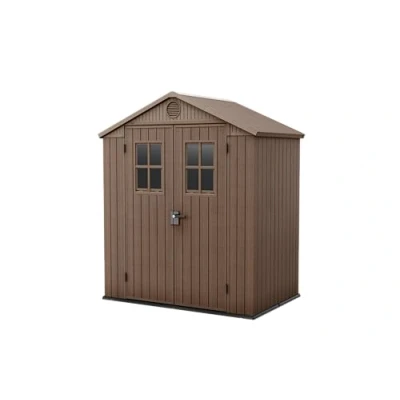 Afbeelding van Keter Darwin Tuinhuis, 6 x 4, houtlook, bruin, 190 122 221 H cm