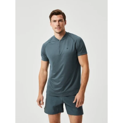 Afbeelding van Björn Borg ACE Performance ZIP POLO Sport Tshirt, Heren, Maat: Medium, Urban chic