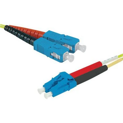 Afbeelding van Draadbrug Duplex 2 mm OS2 SC UPC/LC UPC geel 1 m