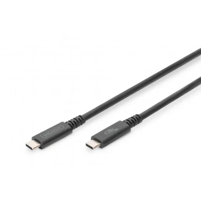 Afbeelding van DIGITUS USB 4.0 verbindingskabel, type C op max. resolutie 8K @30 Hz, PD3.0, 40 Gbits/s, 0,8 m,s