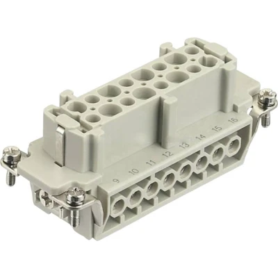 Afbeelding van Harting 09 33 016 2711 Businzetstuk Han® E 16 + PE Schroeven 1 stuk(s)