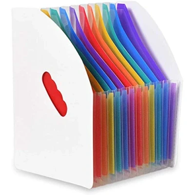 Afbeelding van Uitbreiding Bestandshouder Map Staande A4 Verticale File Organizer Magazine Basket Desktop 13 Zakken