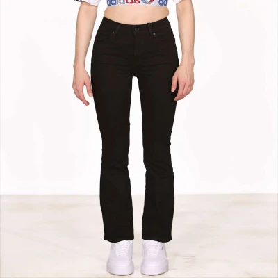 Afbeelding van Levi&#039;s 725 high rise bootcut night is black denim Skinny/slim jeans W27 L30