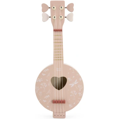 Afbeelding van Label Roze Houten Banjo LLWT 04328