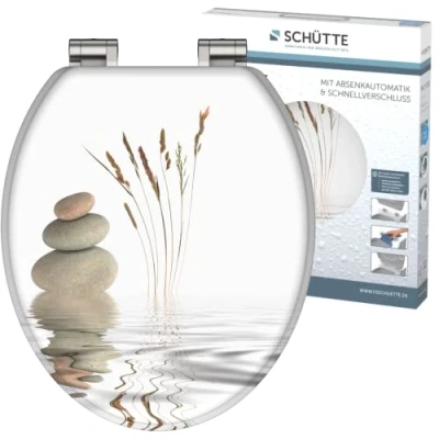 Afbeelding van Toiletbril met soft close BALANCE MDF