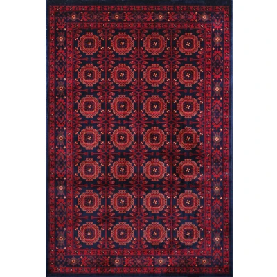 Afbeelding van Keshan Oosters Laagpolig Klassiek Vintage Vloerkleed Tapijt Blauw / Navy 160x230 cm Rechthoek Polyester Tapijtenloods