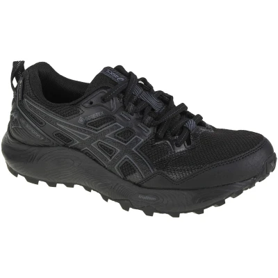 Afbeelding van Asics Gelsonoma 7 GTX Trail hardloopschoenen, Dames, Maat: 38, Black/graphite grey Textiel/ synthetisch